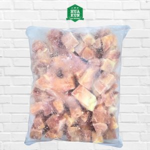 Frozen halal Chicken Boneless Leg Cubes skinless