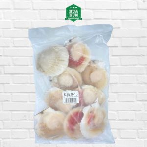 Frozen Half Shell Scallops 9-10