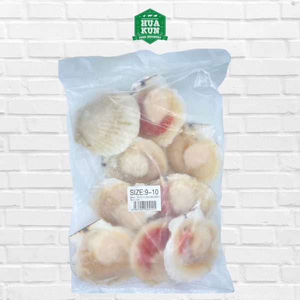 Frozen Half Shell Scallops 9-10